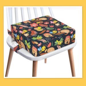 Yeroly Toddler Booster Seat for Dining Table, Washable, Bee, Flower Girly Print